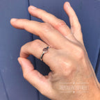 Copper and Silver Textured Ring image 1