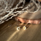 Star Earring Studs, Recycled Sterling Silver & 9ct Gold plating image 2