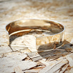 Chunky Silver Cuff, Recycled Sterling silver, Personalised  image 1