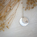Moonstone Silver Pendant Necklace  image 0