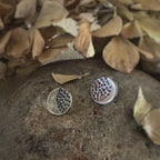 Crescent Moon Recycled Sterling Silver Stud earrings  image 0