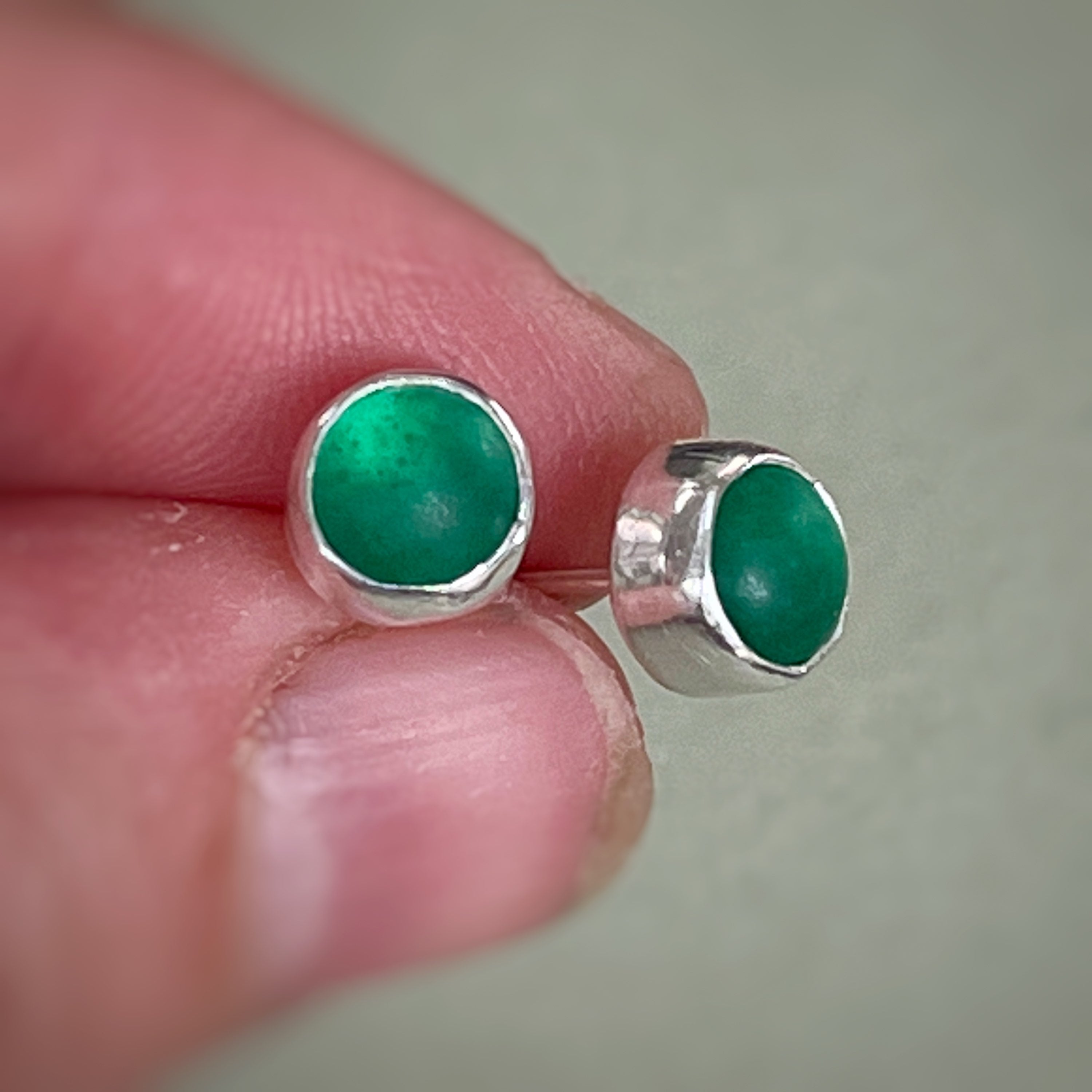 Seaglass Stud Earrings image 1