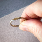 Matt texture ring with hammered face image 5